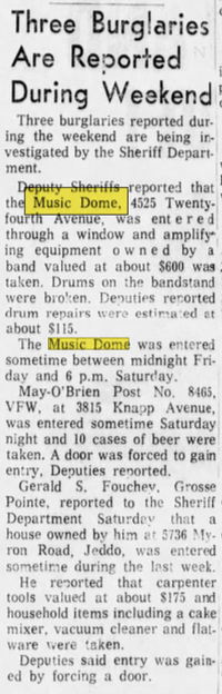 The Dome (The Music Dome) - Mar 31 1969 Ad (newer photo)